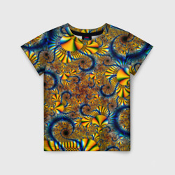 Детская футболка 3D Fractal color pattern