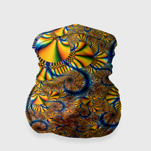 Бандана-труба 3D Fractal color pattern, цвет 3D печать