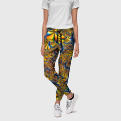Женские брюки 3D Fractal color pattern - фото 2