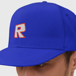 Кепка снепбек с вышивкой Logo Roblox - буква R