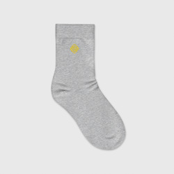 Элемент Гео желтый – Детские носки с вышивкой с принтом купить