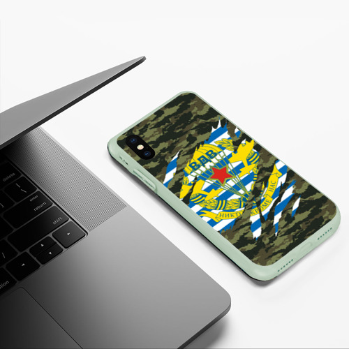 Чехол для iPhone XS Max матовый с принтом КАМУФЛЯЖ | ВДВ | РАЗРЫВ, фото #5