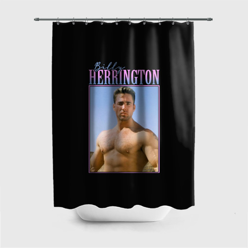 Штора 3D для ванной Billy Herrington Photo