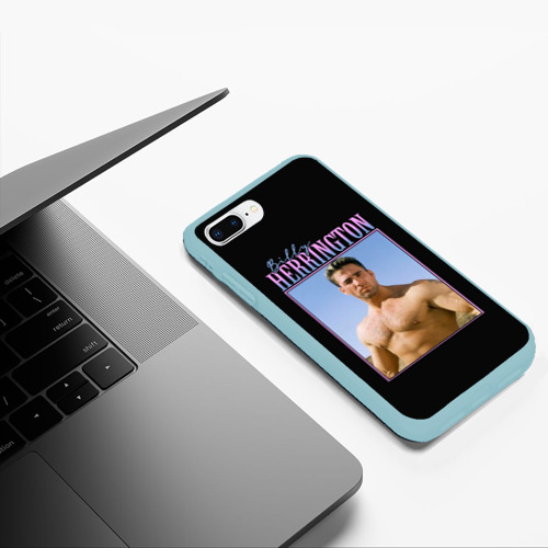 Чехол для iPhone 7Plus/8 Plus матовый Billy Herrington Photo, цвет мятный - фото 5