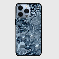 Чехол для iPhone 13 Pro Geometric fractal cubes