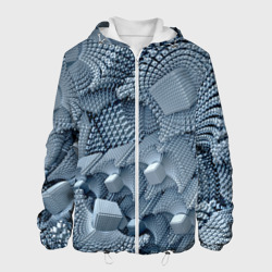 Мужская куртка 3D Geometric fractal cubes