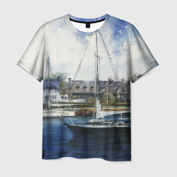 Во французской гавани – Мужская футболка 3D с принтом купить со скидкой в -26%
