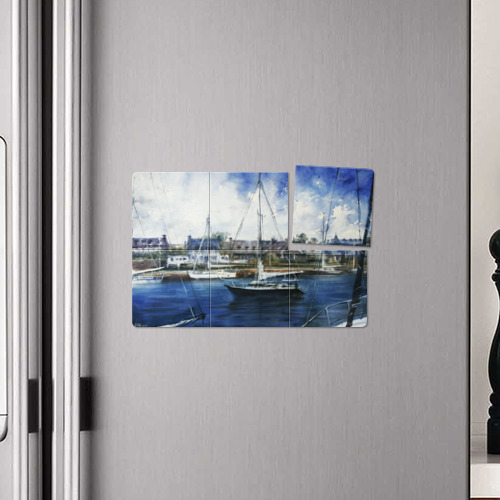 Магнитный плакат 3Х2 Во французской гавани - фото 4