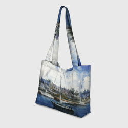 Пляжная сумка 3D Во французской гавани - фото 2