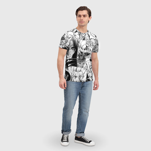 Мужская футболка 3D Доктор Стоун паттерн, цвет 3D печать - фото 5