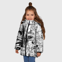 Зимняя куртка для девочек 3D Доктор Стоун паттерн - фото 2