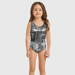 Детский купальник 3D Тёмные души комикс