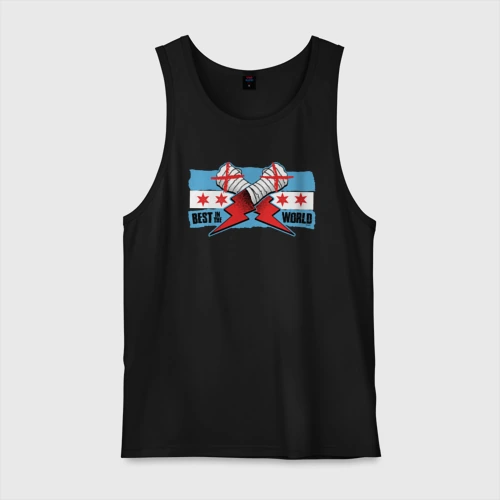 Мужская майка хлопок CM Punk AEW BITW Chicago