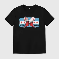 Мужская футболка хлопок CM Punk AEW BITW Chicago