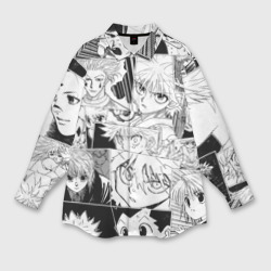 Мужская рубашка oversize 3D Hunter x Hunter pattern