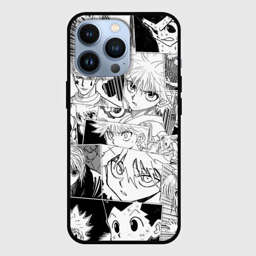 Чехол для iPhone 13 Pro Hunter x Hunter pattern, цвет черный