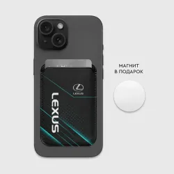 Картхолдер Magsafe магнитный Lexus Лексус неон линии - фото 2