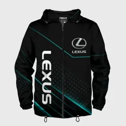 Мужская ветровка 3D Lexus Лексус неон линии
