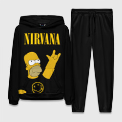 Женский костюм с толстовкой 3D Nirvana гомер Симпсон, Simpsons