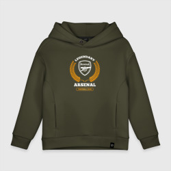 Детское худи Oversize хлопок Лого Arsenal и надпись Legendary Football Club