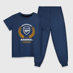 Детская пижама хлопок Лого Arsenal и надпись Legendary Football Club