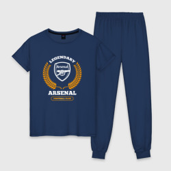 Женская пижама хлопок Лого Arsenal и надпись Legendary Football Club