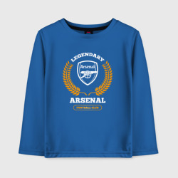 Детский лонгслив хлопок Лого Arsenal и надпись Legendary Football Club