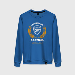 Женский свитшот хлопок Лого Arsenal и надпись Legendary Football Club