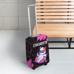 Чехол для чемодана 3D Елизавета кошечка Краска - фото 2