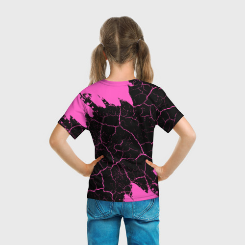 Детская футболка 3D Елизавета кошечка Краска, цвет 3D печать - фото 6