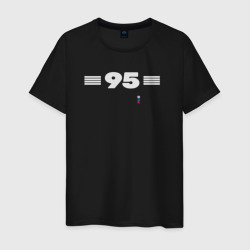 95 регион Чечня – Мужская футболка хлопок с принтом купить со скидкой в -20%