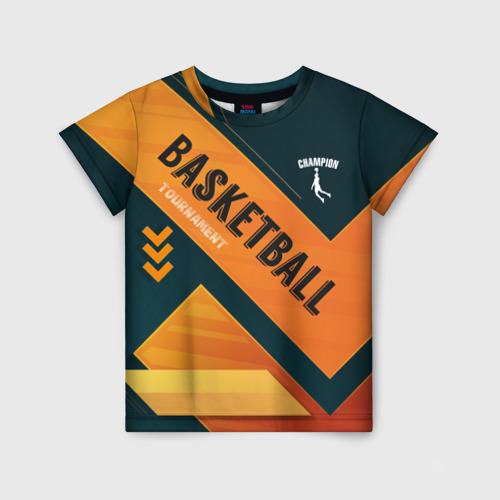 Детская футболка 3D Basketball Champion, цвет 3D печать