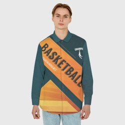 Мужская рубашка oversize 3D Basketball Champion - фото 2