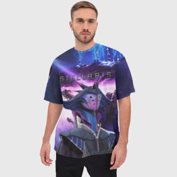 Мужская футболка oversize 3D Stellaris Стелларис - фото 2