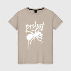 Draw white logo - Ant – Женская футболка хлопок с принтом купить со скидкой в -20%