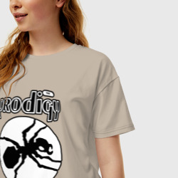 Женская футболка хлопок Oversize The Prodigy ant - фото 2