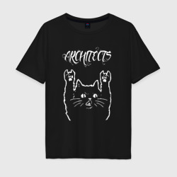 Мужская футболка хлопок Oversize Architects Рок кот