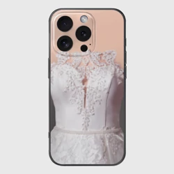 Чехол для iPhone 16 Pro силиконовый с защитой камеры Свадебный корсет