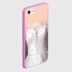 Чехол для iPhone 5/5S матовый Свадебный корсет - фото 2
