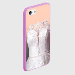 Чехол для iPhone 5/5S матовый Свадебный корсет - фото 2