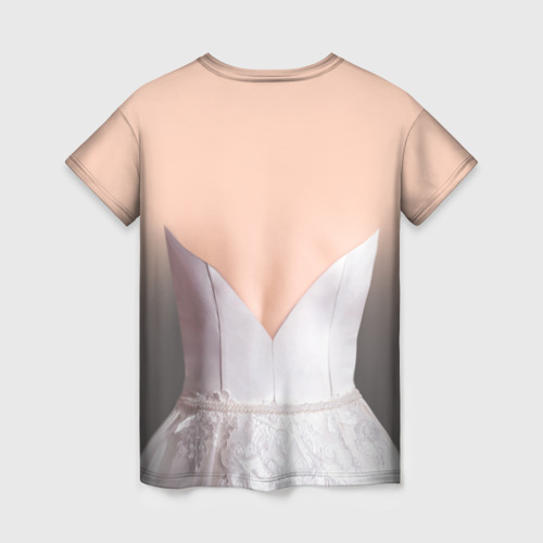 Женская футболка 3D Свадебный корсет, цвет 3D печать - фото 2
