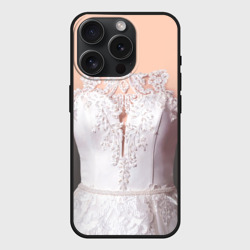 Чехол силиконовый для Apple iPhone 15 Pro матовый Свадебный корсет
