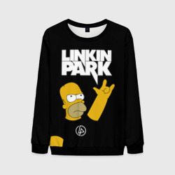 Мужской свитшот 3D Linkin Park гомер Симпсон, Simpsons