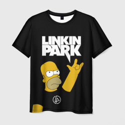 Мужская футболка 3D Linkin Park гомер Симпсон, Simpsons