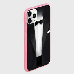 Чехол для iPhone 11 Pro Max матовый Смокинг жениха с бабочкой - фото 2