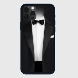 Чехол для iPhone 12 Pro Смокинг жениха с бабочкой