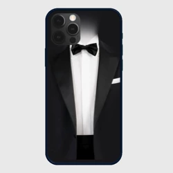 Чехол для iPhone 12 Pro Max Смокинг жениха с бабочкой