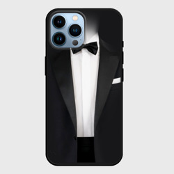 Чехол для iPhone 14 Pro Max Смокинг жениха с бабочкой