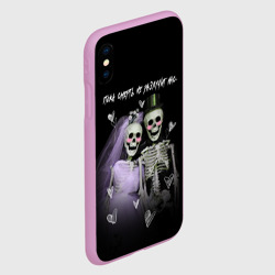 Чехол для iPhone XS Max матовый Пока смерть не разлучит - фото 2