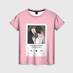 Женская футболка 3D Плейлист - тысяча